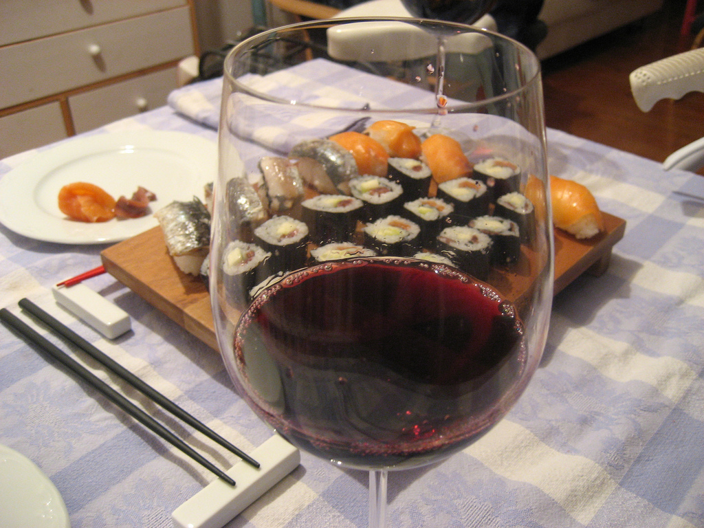Elige bien tu vino y disfrútalo con tu sushi favorito