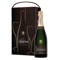 Lanson Black Label Brut con Copas de Regalo